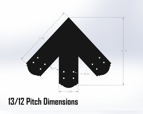 King Truss Bracket Set - Crowned Style - For 8 Inch Lumber - Wood Post Brackets - construction materials - building supposrts - beam supports - post support - timber frame brackets - wood frame buildings - post frame buildings - barndominium brackets - exposed beam brackets