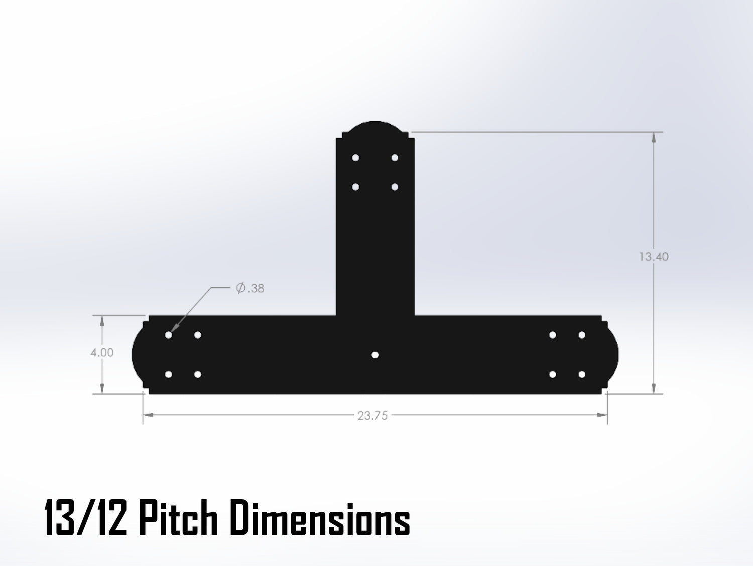 King Truss Bracket Set - Crowned Style - For 6 Inch Lumber - Wood Post Brackets - construction materials - building supposrts - beam supports - post support - timber frame brackets - wood frame buildings - post frame buildings - barndominium brackets - exposed beam brackets