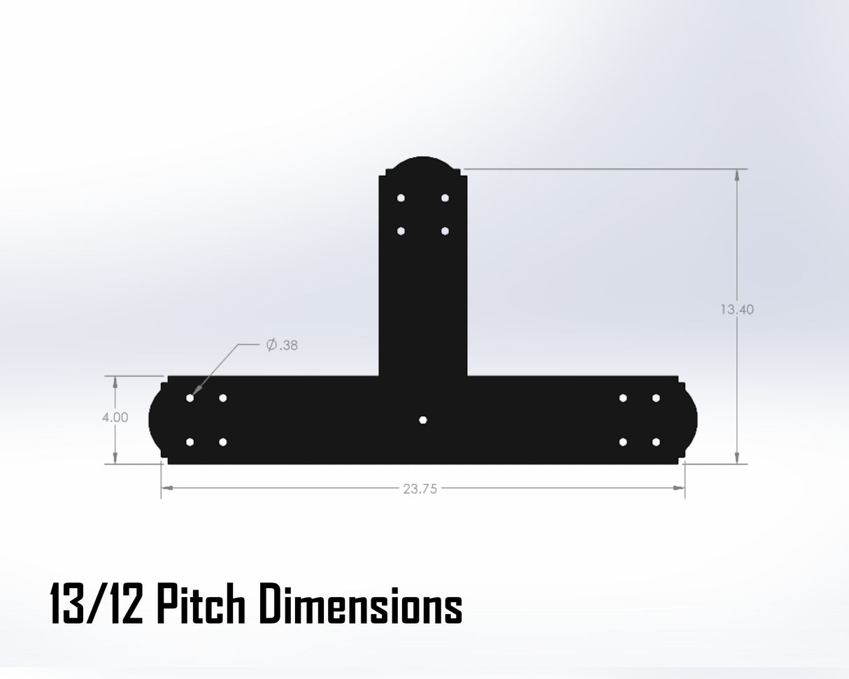 King Truss Bracket Set - Crowned Style - For 6 Inch Lumber - Wood Post Brackets - construction materials - building supposrts - beam supports - post support - timber frame brackets - wood frame buildings - post frame buildings - barndominium brackets - exposed beam brackets