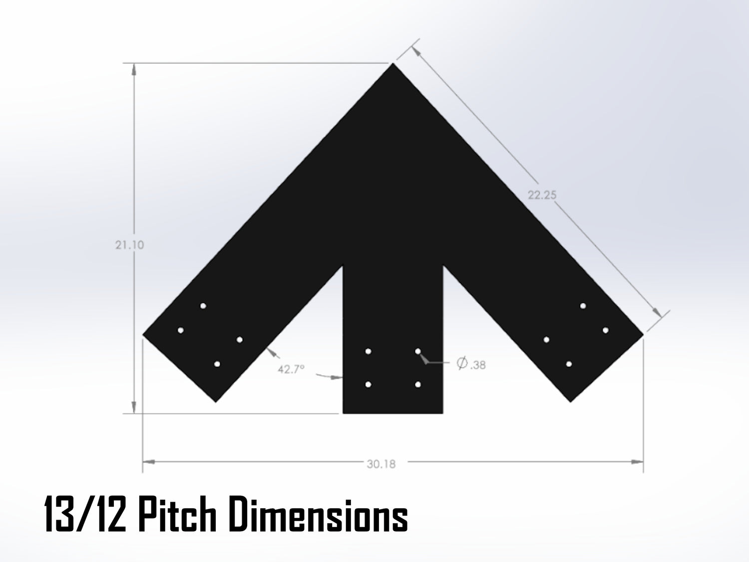 Web Truss Bracket Set - Industrial Style - For 8 Inch Lumber - Wood Post Brackets - construction materials - building supports - beam supports - post supports