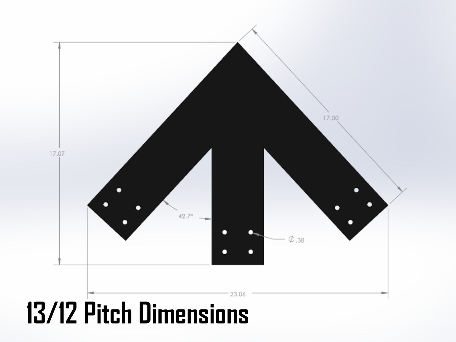 Web Truss Bracket Set - Industrial Style - For 6 Inch Lumber - Wood Post Brackets - construction materials - building supports - beam supports - post supports
