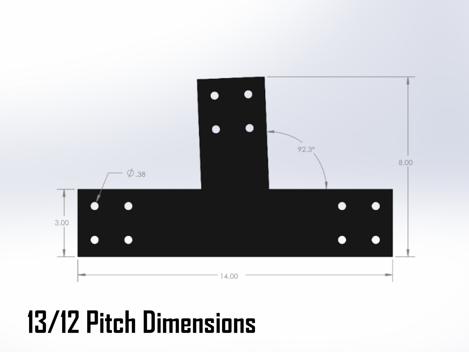 Web Truss Bracket Set - Industrial Style - For 4 Inch Lumber - Wood Post Brackets - construction materials - building supports - beam supports - post supports