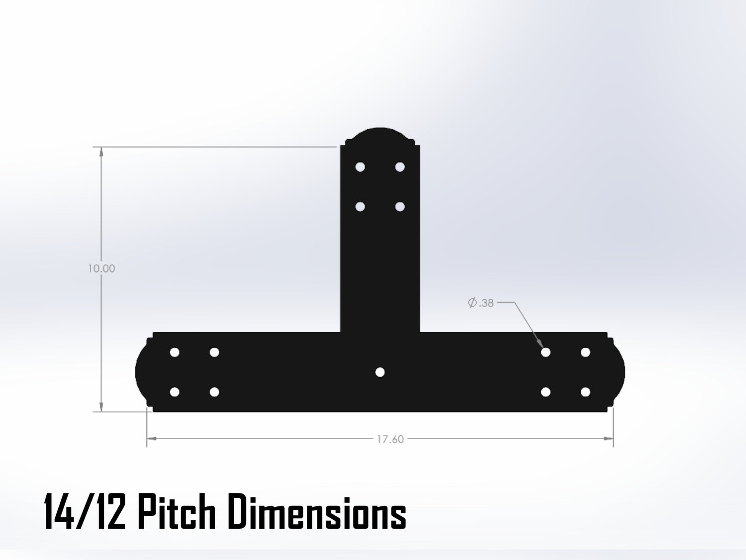 King Truss Bracket Set - Crowned Style - For 4 Inch Lumber - Wood Post Brackets - construction materials - building supposrts - beam supports - post support - timber frame brackets - wood frame buildings - post frame buildings - barndominium brackets - exposed beam brackets