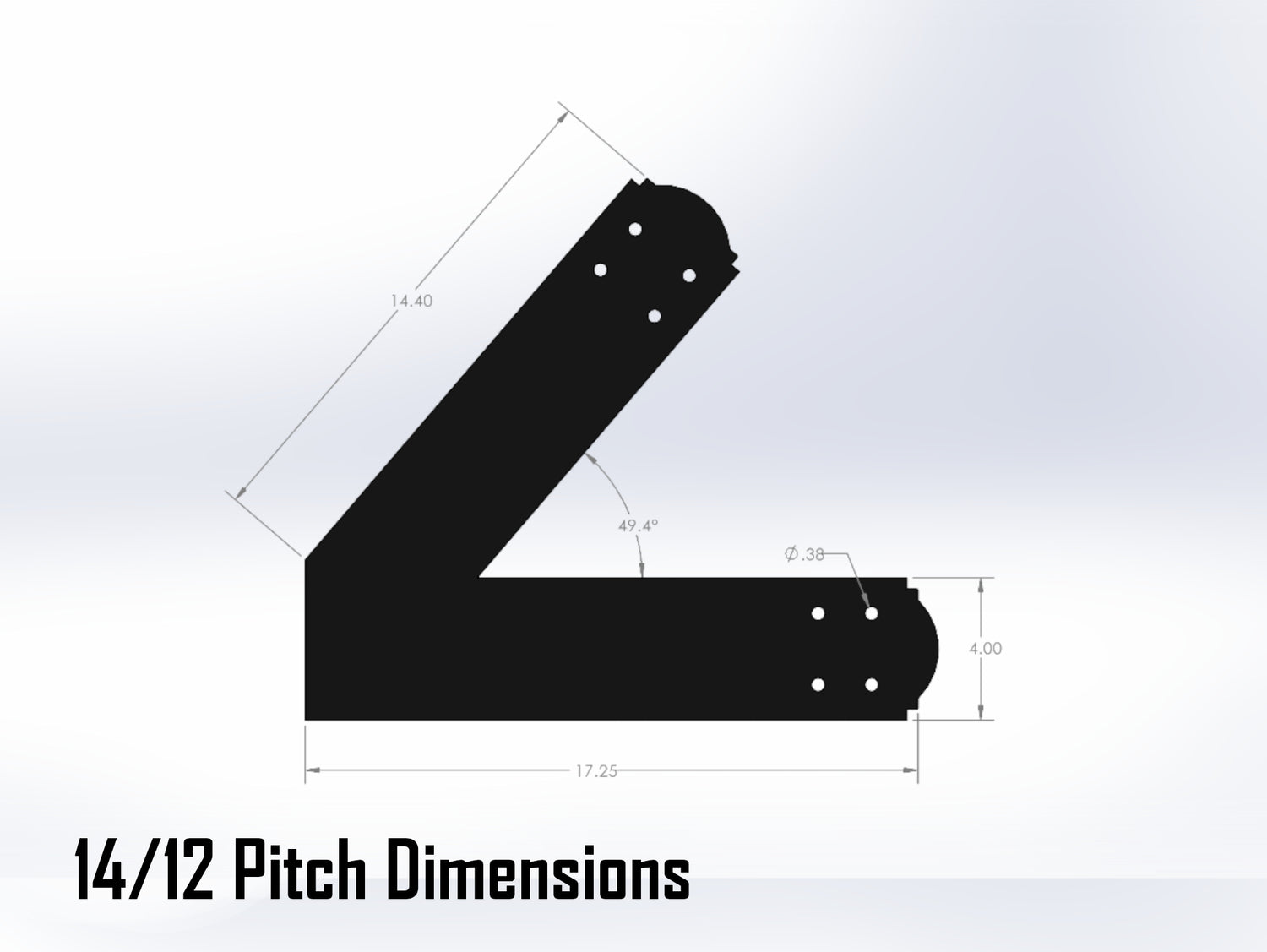 King Truss Bracket Set - Crowned Style - For 6 Inch Lumber - Wood Post Brackets - construction materials - building supposrts - beam supports - post support - timber frame brackets - wood frame buildings - post frame buildings - barndominium brackets - exposed beam brackets