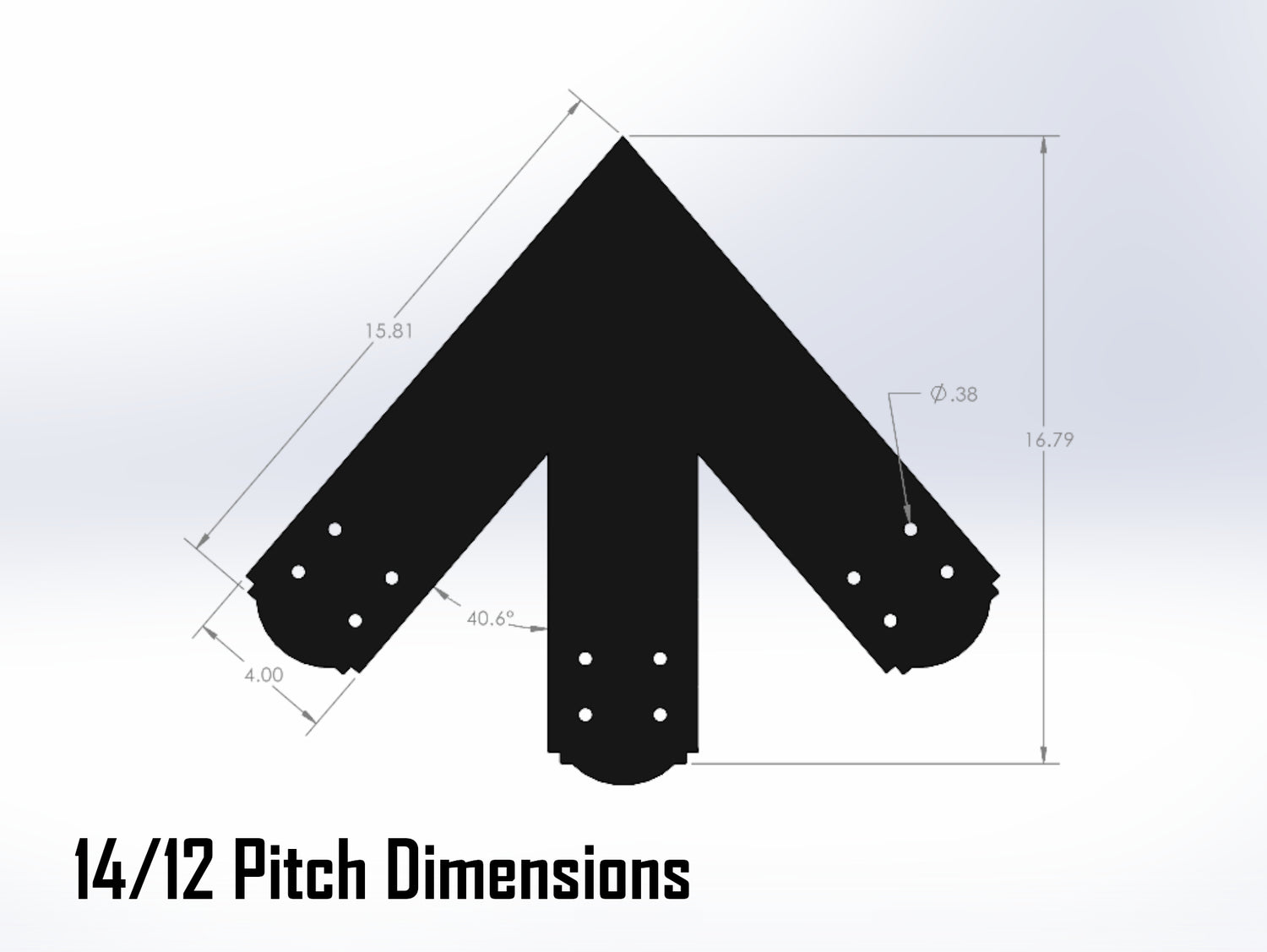 King Truss Bracket Set - Crowned Style - For 6 Inch Lumber - Wood Post Brackets - construction materials - building supposrts - beam supports - post support - timber frame brackets - wood frame buildings - post frame buildings - barndominium brackets - exposed beam brackets
