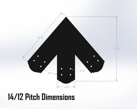 King Truss Bracket Set - Crowned Style - For 8 Inch Lumber - Wood Post Brackets - construction materials - building supposrts - beam supports - post support - timber frame brackets - wood frame buildings - post frame buildings - barndominium brackets - exposed beam brackets