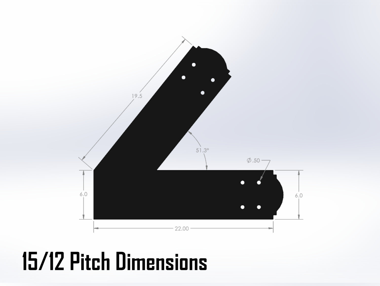 King Truss Bracket Set - Crowned Style - For 8 Inch Lumber - Wood Post Brackets - construction materials - building supposrts - beam supports - post support - timber frame brackets - wood frame buildings - post frame buildings - barndominium brackets - exposed beam brackets