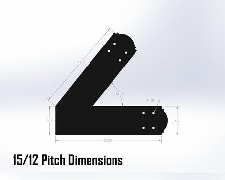 King Truss Bracket Set - Crowned Style - For 8 Inch Lumber - Wood Post Brackets - construction materials - building supposrts - beam supports - post support - timber frame brackets - wood frame buildings - post frame buildings - barndominium brackets - exposed beam brackets