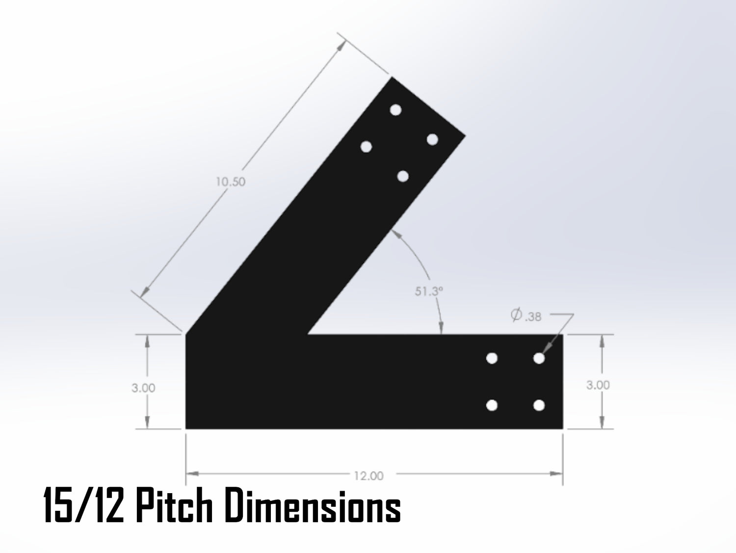 King Truss Bracket Set - Industrial Style - For 4 Inch Lumber - Wood Post Brackets - construction materials - building supports - beam supports - post supports