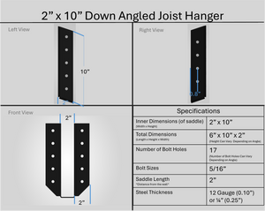 Joist Hangers - Down Angled
