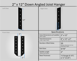 Joist Hangers - Down Angled