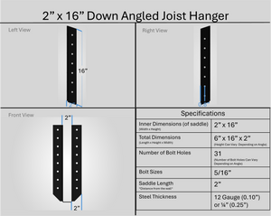 Joist Hangers - Down Angled