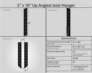 Joist Hangers - Up Angled