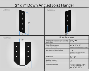 Joist Hangers - Down Angled