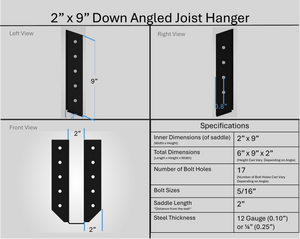 Joist Hangers - Down Angled