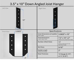 Joist Hangers - Down Angled
