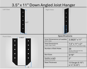 Joist Hangers - Down Angled