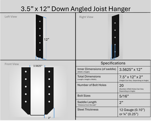 Joist Hangers - Down Angled