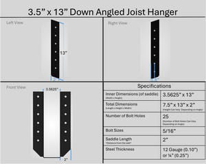 Joist Hangers - Down Angled