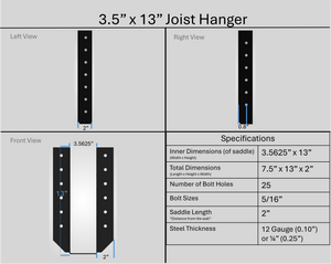 Joist Hangers - Face Mount