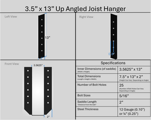 Joist Hangers - Up Angled