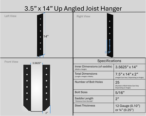 Joist Hangers - Up Angled