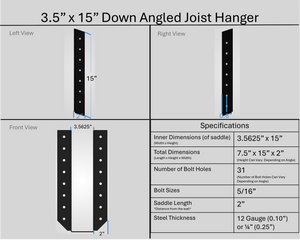 Joist Hangers - Down Angled