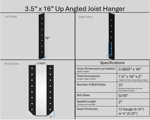 Joist Hangers - Up Angled