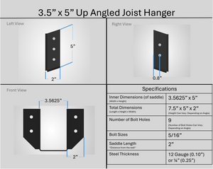 Joist Hangers - Up Angled