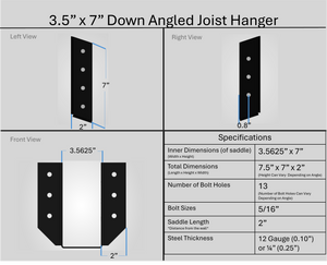 Joist Hangers - Down Angled