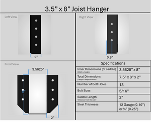 Joist Hangers - Face Mount