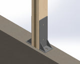 Laminated 4X6 Post Footer Bracket - PF3P46