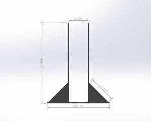 4X6 Post Footer Bracket - PF46 - Wood Post Brackets - construction materials - building supports - beam supports - post supports