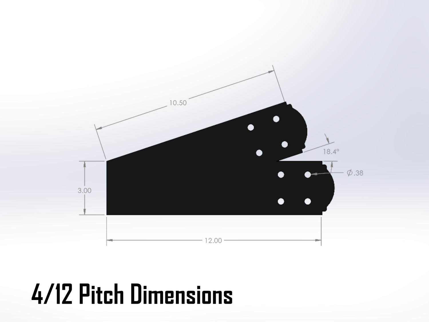 Web Truss Bracket Set - Crowned Style - For 4 Inch Lumber - Wood Post Brackets - construction brackets - brackets for post and beam construction - beam supports - post support - timber frame brackets - post frame buildings - barndominium brackets - exposed beam brackets