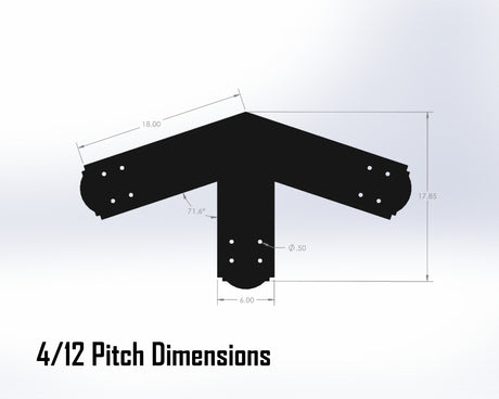 King Truss Bracket Set - Crowned Style - For 8 Inch Lumber - Wood Post Brackets - construction materials - building supposrts - beam supports - post support - timber frame brackets - wood frame buildings - post frame buildings - barndominium brackets - exposed beam brackets