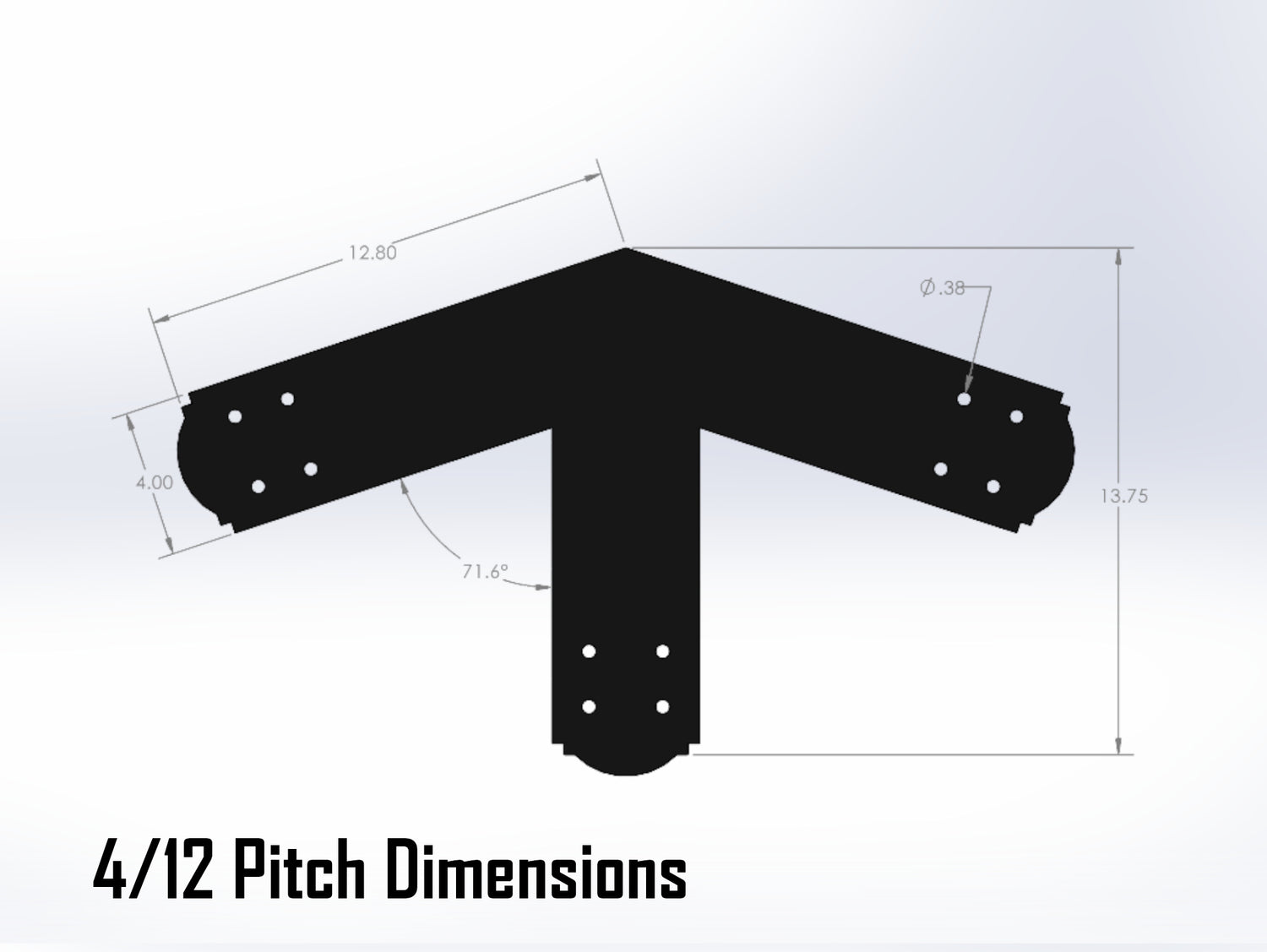 Web Truss Bracket Set - Crowned Style - For 6 Inch Lumber - Wood Post Brackets - construction brackets - brackets for post and beam construction - beam supports - post support - timber frame brackets - post frame buildings - barndominium brackets - exposed beam brackets