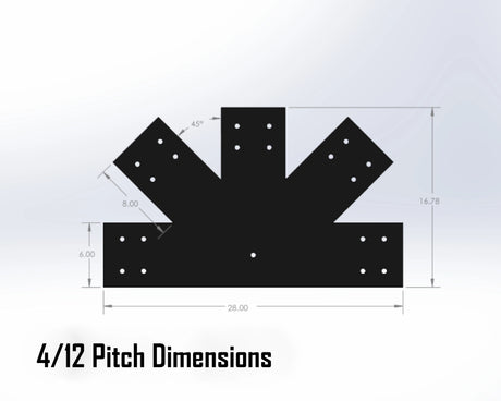 Web Truss Bracket Set - Industrial Style - For 8 Inch Lumber - Wood Post Brackets - construction brackets - brackets for post and beam construction - beam supports - post support - timber frame brackets - post frame buildings - barndominium brackets - exposed beam brackets