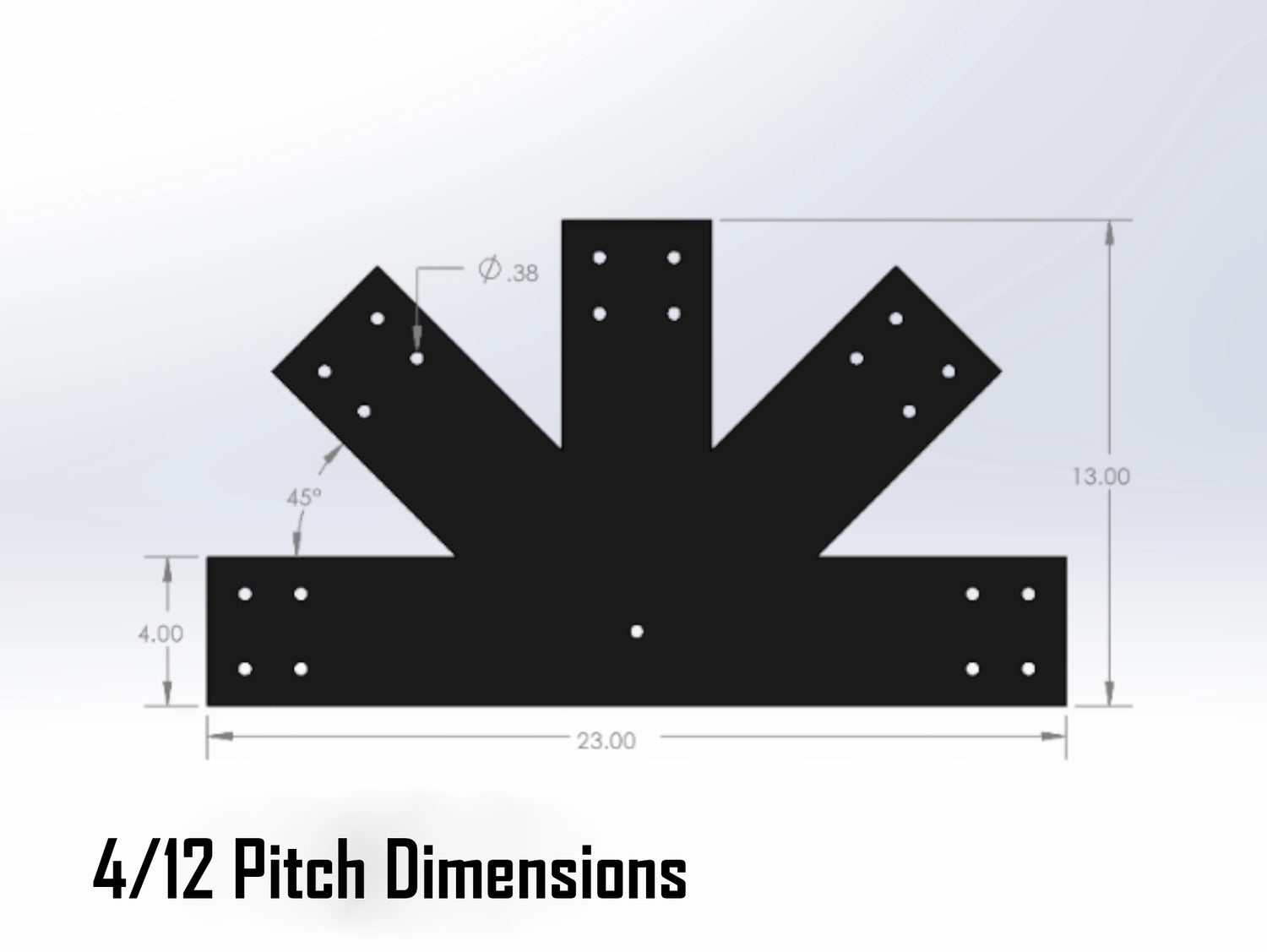 Web Truss Bracket Set - Industrial Style - For 6 Inch Lumber - Wood Post Brackets - construction brackets - brackets for post and beam construction - beam supports - post support - timber frame brackets - post frame buildings - barndominium brackets - exposed beam brackets