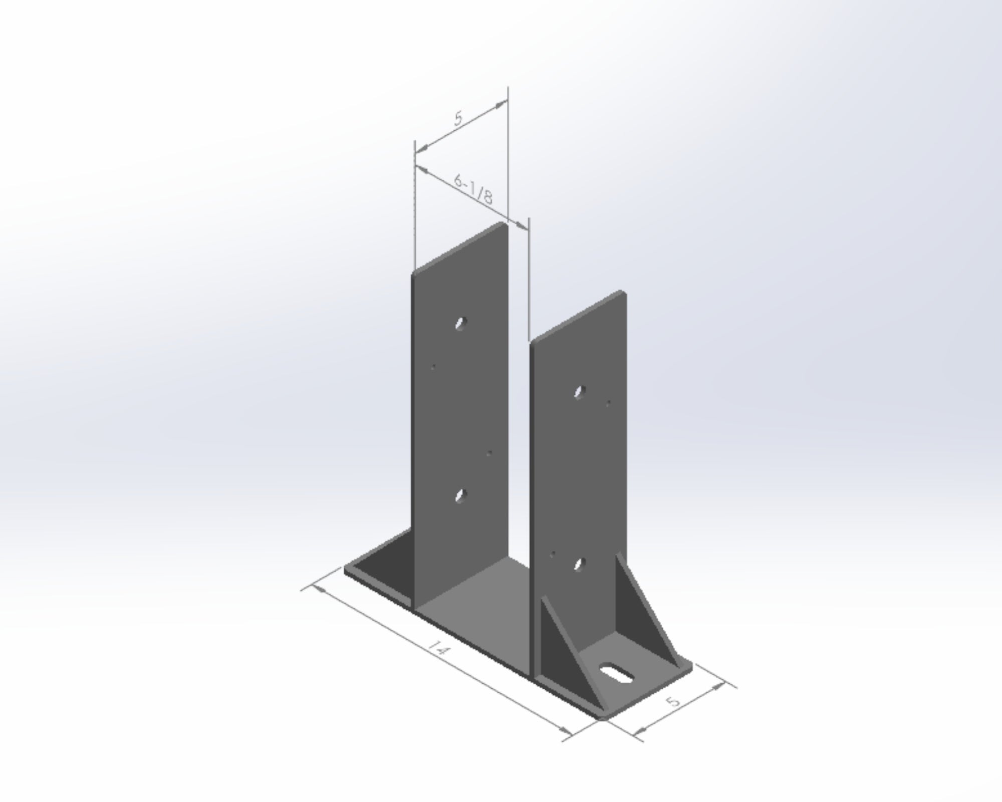 6x6 Post Mount Bracket - Heavy Duty Metal Bracket For Wood Posts, Fencing & Structural Support