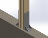 Laminated 6X6 Post Footer Bracket - PF4P66