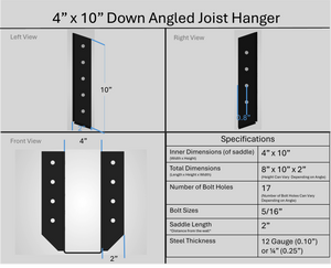 Joist Hangers - Down Angled