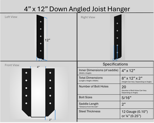 Joist Hangers - Down Angled