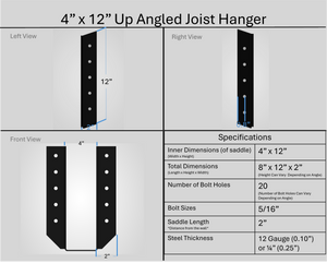 Joist Hangers - Up Angled