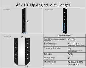 Joist Hangers - Up Angled