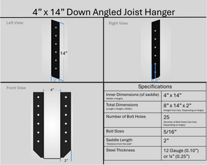 Joist Hangers - Down Angled