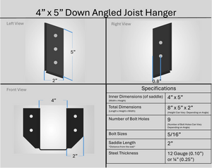 Joist Hangers - Down Angled