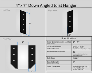 Joist Hangers - Down Angled
