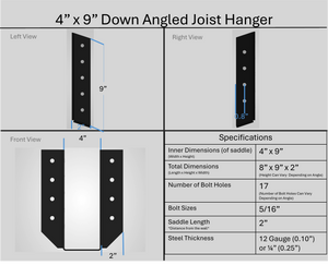 Joist Hangers - Down Angled
