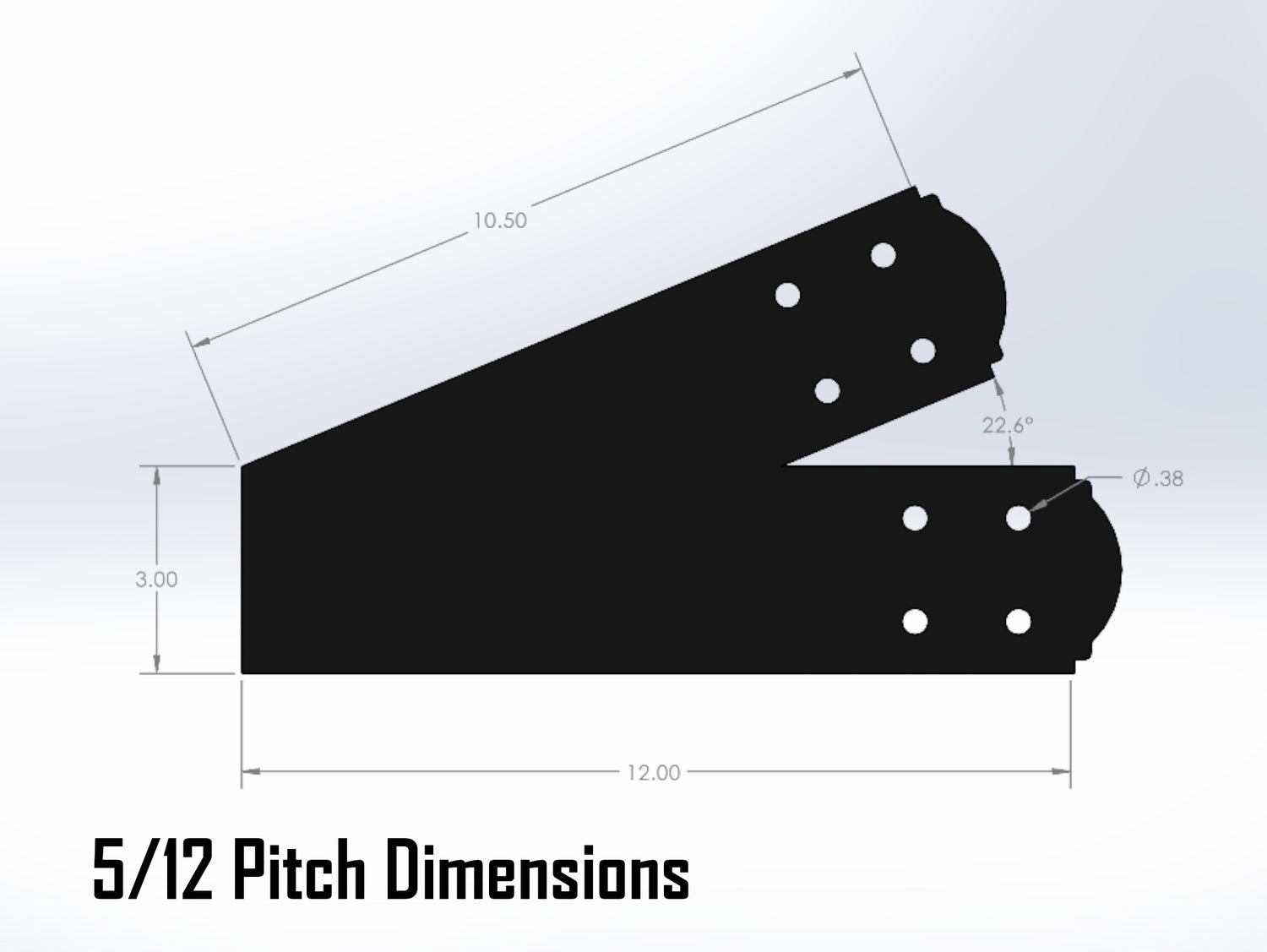 King Truss Bracket Set - Crowned Style - For 4 Inch Lumber - Wood Post Brackets - construction materials - building supposrts - beam supports - post support - timber frame brackets - wood frame buildings - post frame buildings - barndominium brackets - exposed beam brackets