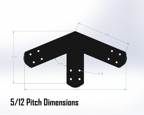 Web Truss Bracket Set - Crowned Style - For 4 Inch Lumber - Wood Post Brackets - construction materials - building supposrts - beam supports - post support - timber frame brackets - wood frame buildings - post frame buildings - barndominium brackets - exposed beam brackets